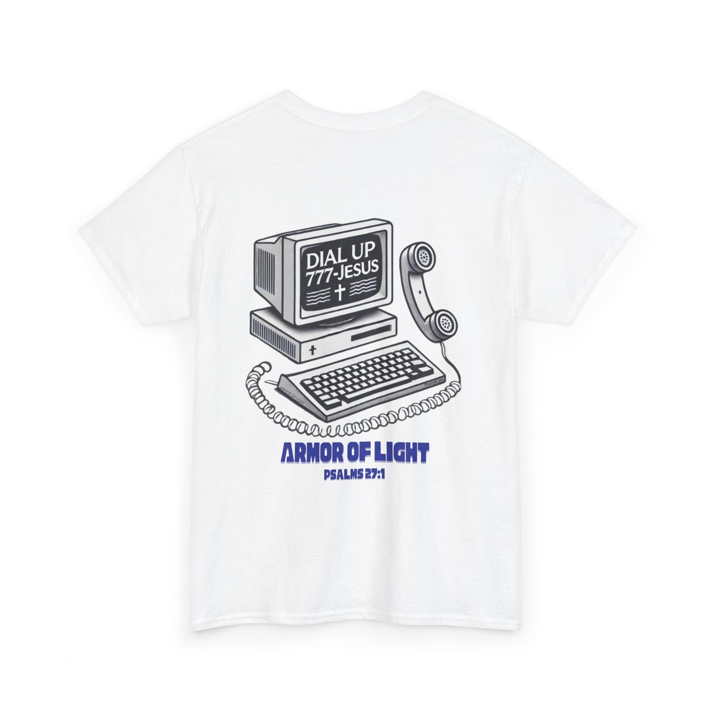 Armor of Light Throwback Unisex Tee - Dial up Jesus Cotton Tee